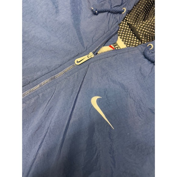 Nike Men's Reversible Hooded Windbreaker Jacket Blue XXL Mesh Lined‎ - Picture 2 of 8